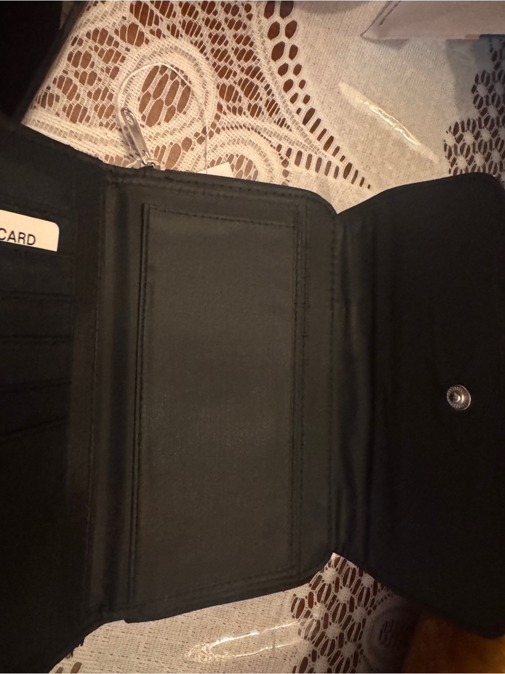 Black Patchwork wallet - Picture 3 of 5